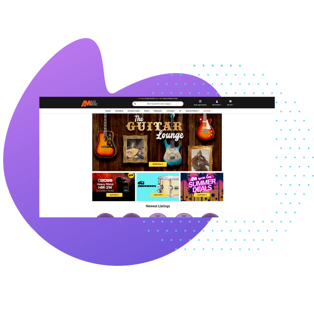 Alto Music homepage