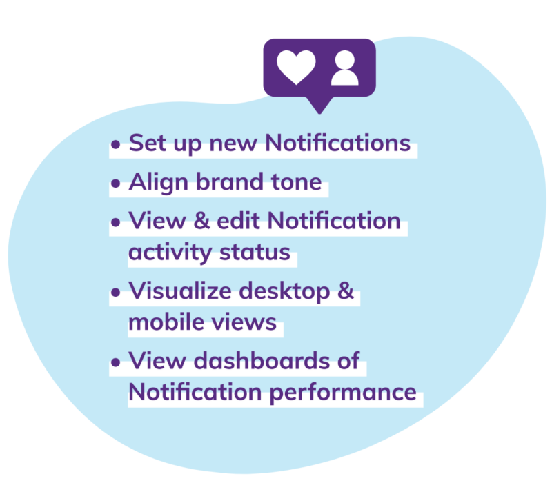 Loyalty engagement notifications: Notification set up options