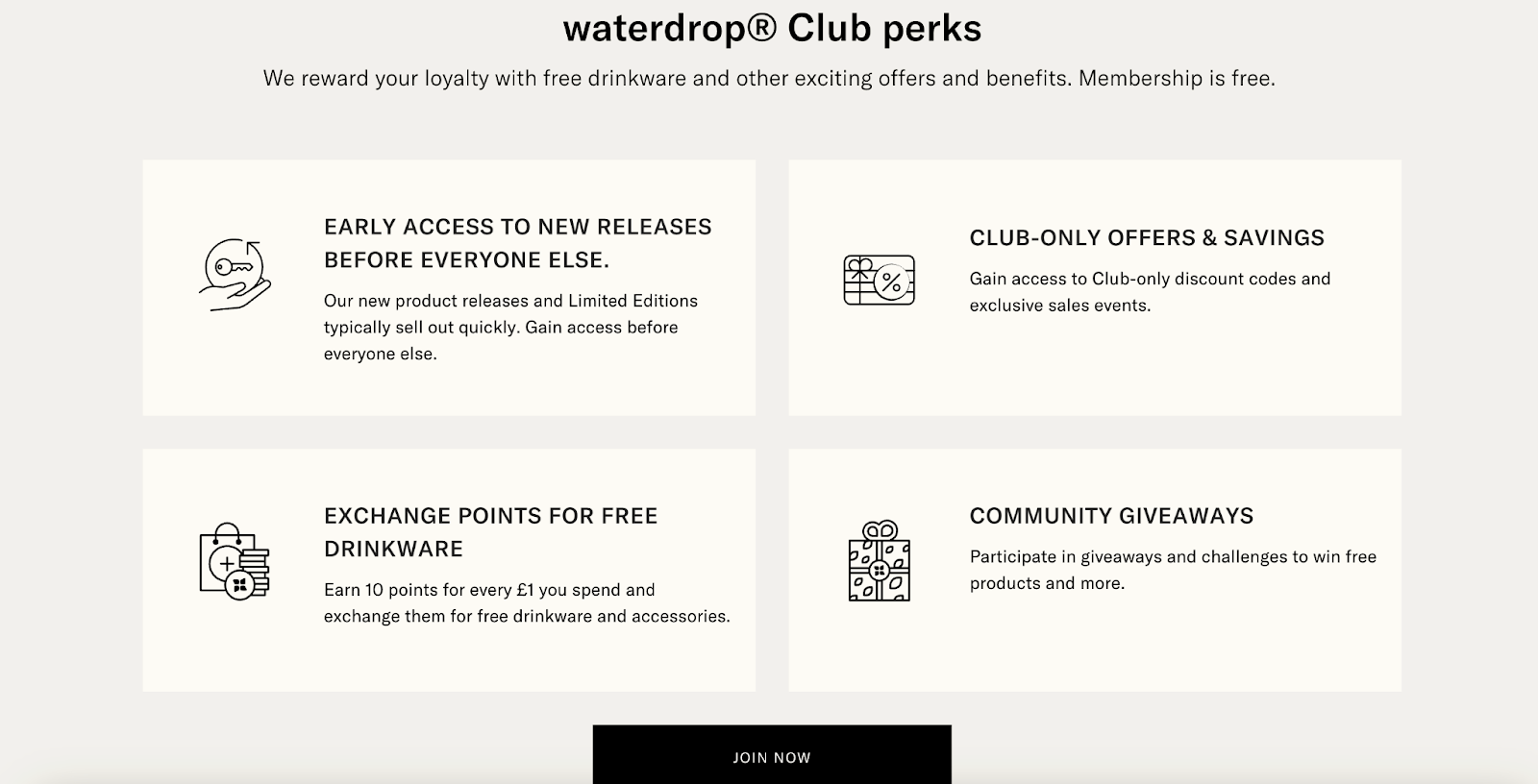 waterdrop club perks