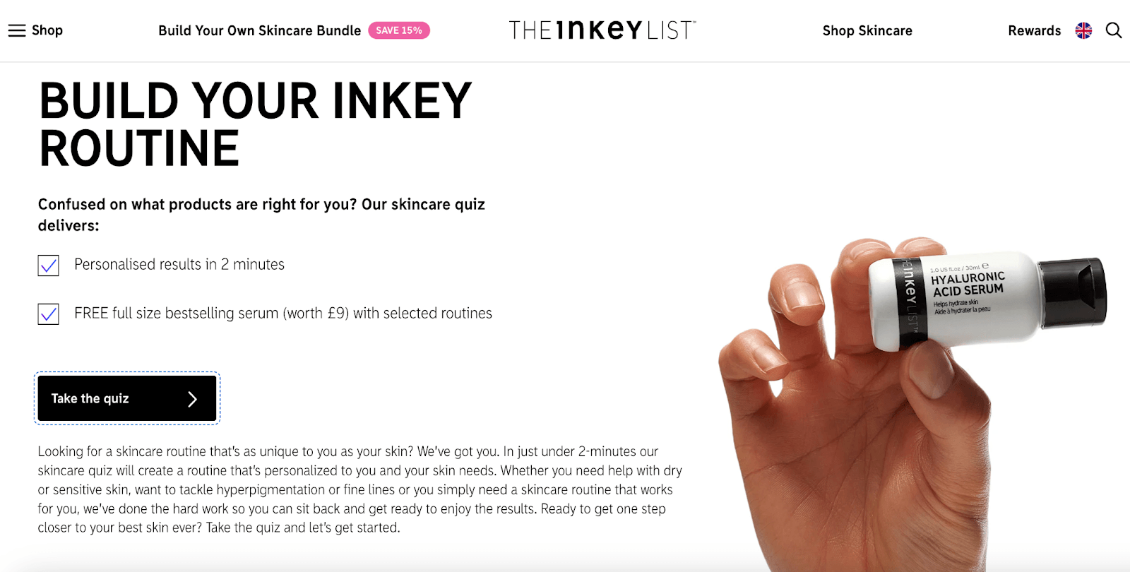 The Inkey List loyalty program