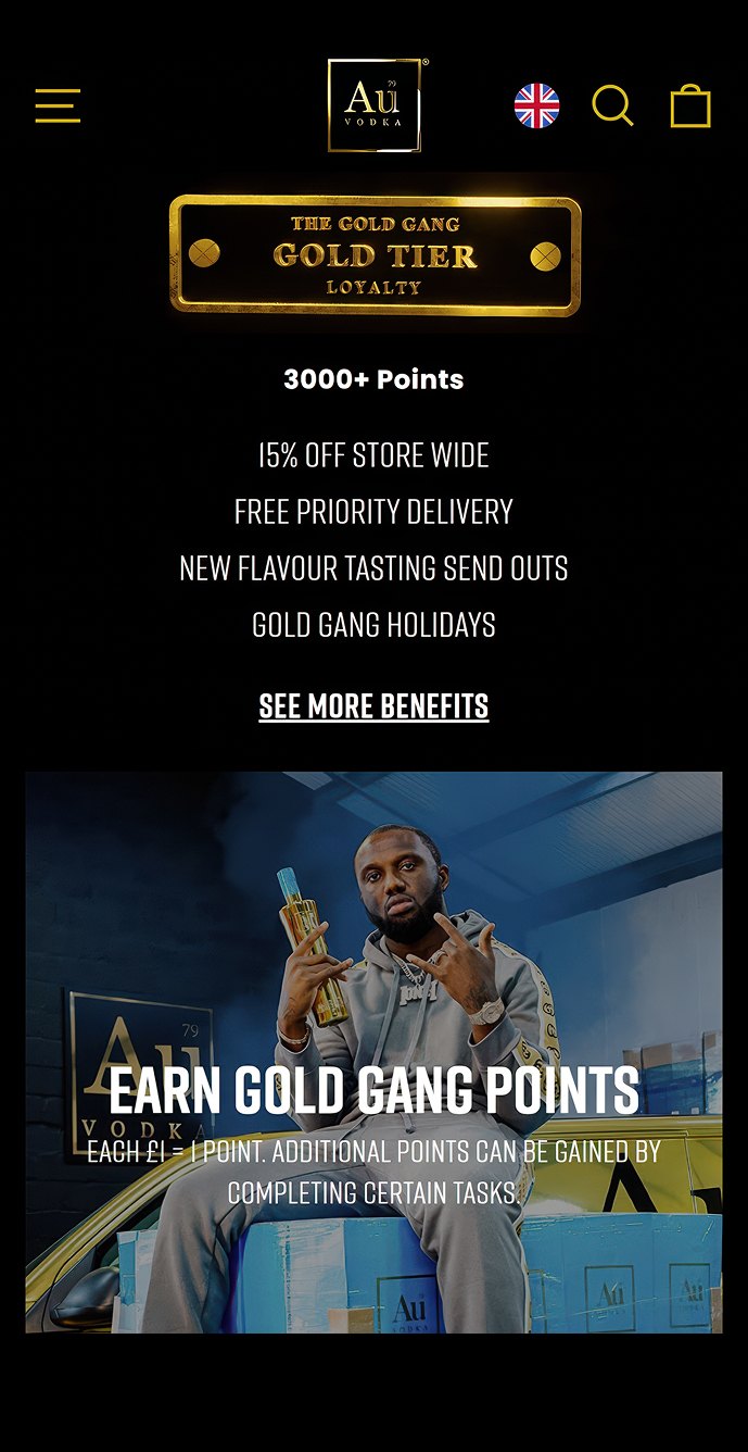 Au Vodka Gold Tier