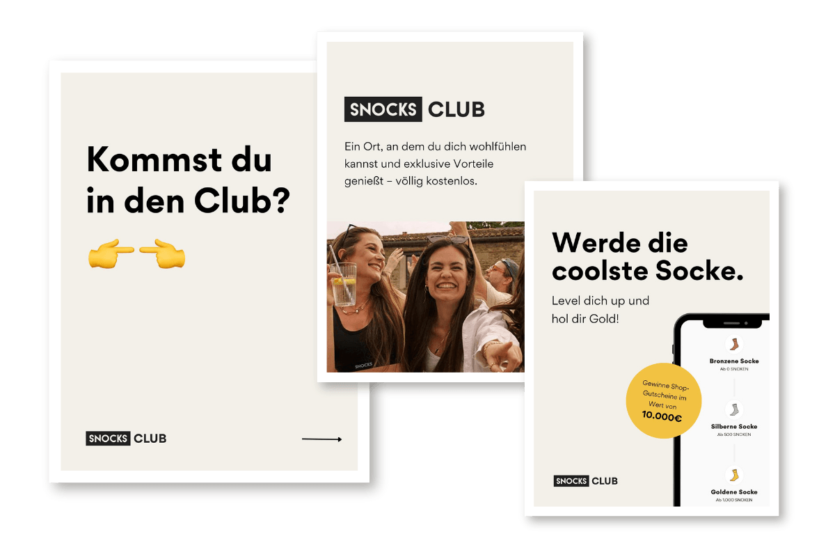 Snocks Club Brand Imagery