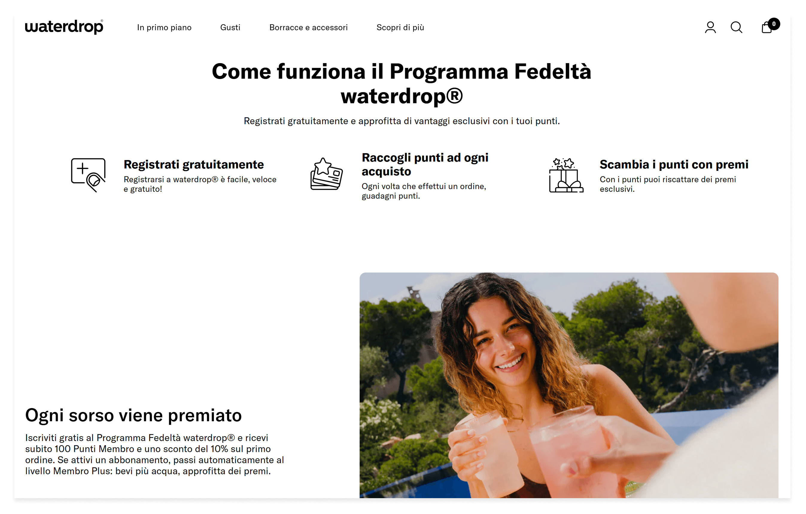 Waterdrop Multilingual Loyalty