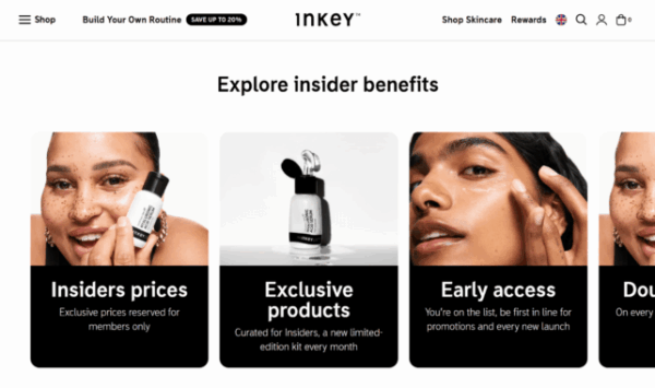 Inkey Insider Perks