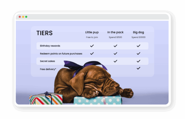 Vip Tiers Pups